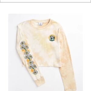 Empyre Kode Grow Peace Tie Dye Long Sleeve Crop T-Shirt